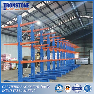 คุณภาพ  Industrial Customized Anti-Rust Cantilever Racking System For Storing  Bulky Materials โรงงาน