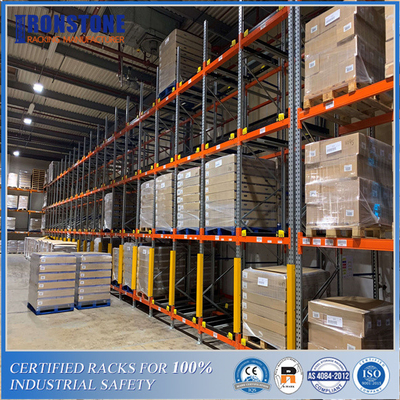 คุณภาพ  ODM Customized Gravity Push Back Steel Racking System with Intensive Storage โรงงาน