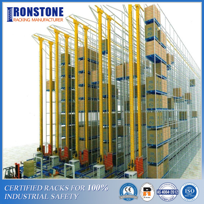 Movable Racking Asrs ASRS Crane Racking ระบบจัดเก็บอัจฉริยะสำหรับคลังสินค้าที่ใช้งานตลอดทั้งปี
