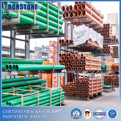 แร็ค Cantilever ต้านการกัดกร่อนสำหรับการจัดเก็บงานหนักพร้อมการประกอบง่าย
