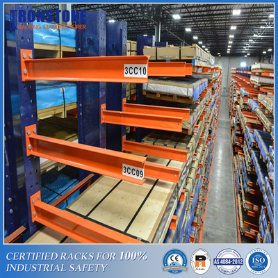 แร็คโลหะ Cantilever การกำหนดค่าหลายแบบพร้อมการเข้าถึงได้ทันทีและการเลือก