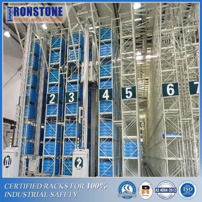 ชั้นวางจัดเก็บโลหะ ASRS ของคลังสินค้าแบบกำหนดเองเพื่อการจัดการสินค้าคงคลังอย่างมีประสิทธิภาพ