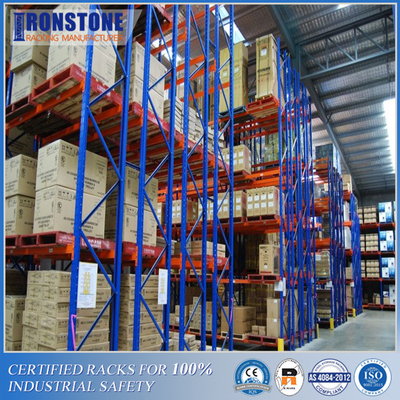 LIFO Inventory Double Deep ชั้นเก็บพาเลทโลหะที่ไม่สามารถย่อยสลายได้