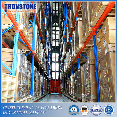 คุณสมบัติการจัดการที่ซับซ้อน VNA Industrial Racking พร้อมค่าสัมประสิทธิ์ความปลอดภัยสูง