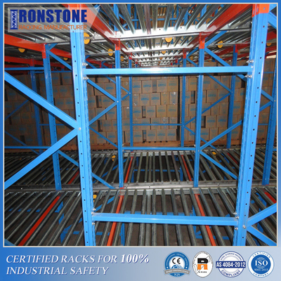 Dynamic Carton Flow Rack สำหรับการจัดการด้วยตนเอง การจัดเก็บที่สะดวก