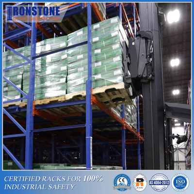 LIFO Gravity Push Back Racking System พร้อมเวลาหยิบสินค้าต่ำ