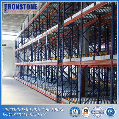 ลูกกลิ้งชุบสังกะสี Pallet Racking Carton Flow Rack
